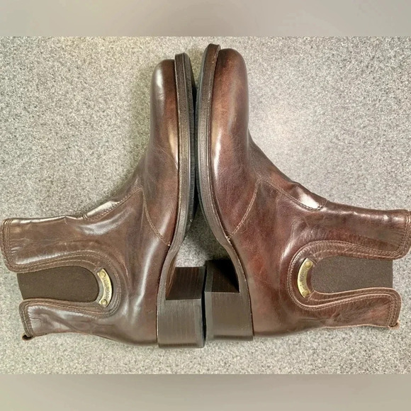 New Without Box Nero Girdini Hand Made Brown Itilian Learher Boots Size 37 6.5 - Picture 3 of 7